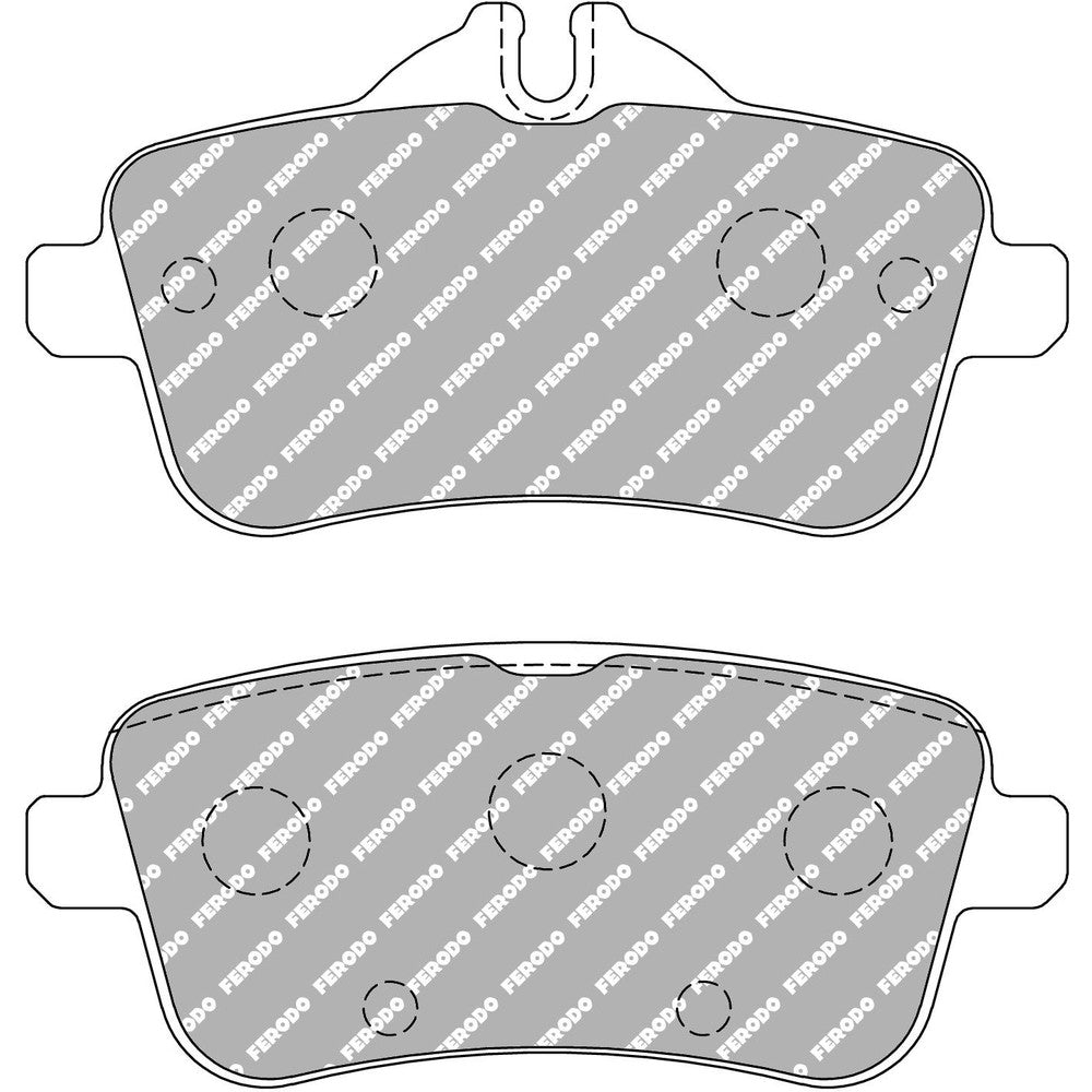 Ferodo DS2500 Brake Pads 116.4mm x 49.8mm FCP4587H - Rear
