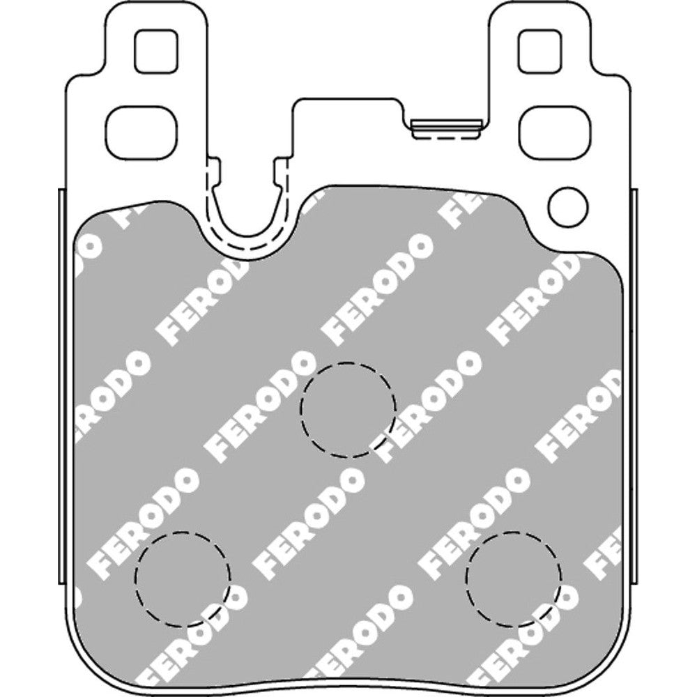 Ferodo DS1.11 Brake Pads 73.6mm x 88mm FCP4663W - Rear