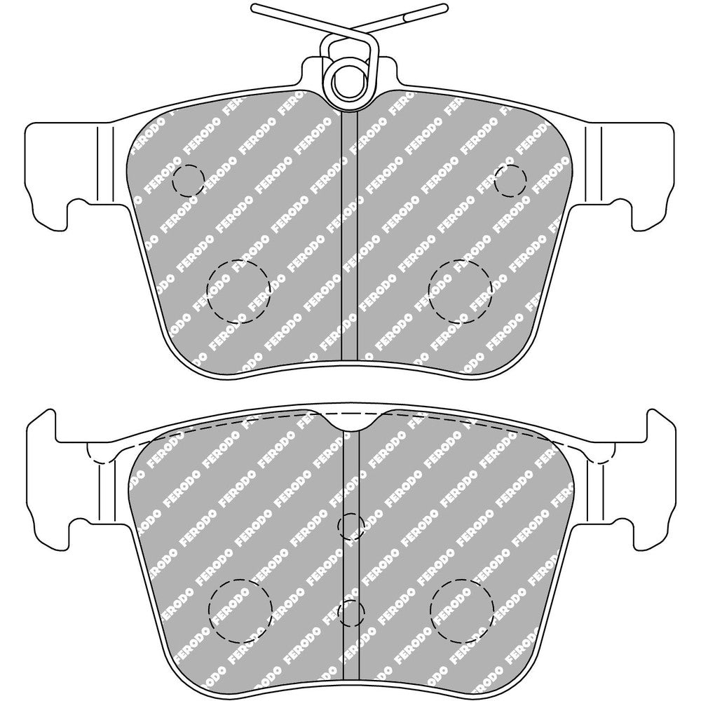 Ferodo DS1.11 Brake 123.2mm x 61.2mm FCP4697W - Rear