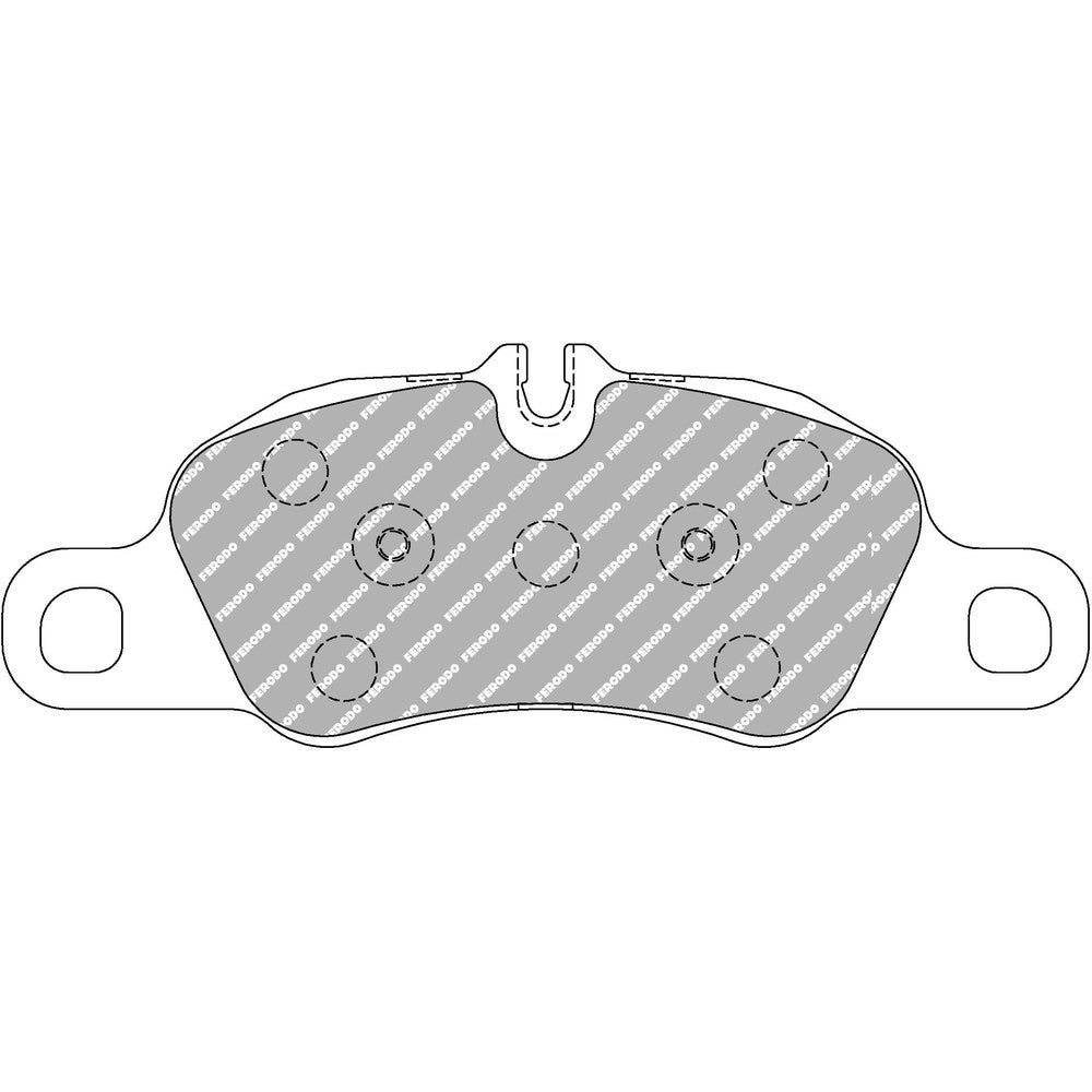 Ferodo DS2500 Brake Pads 199.7mm x 74.6mm FCP4805H - Front