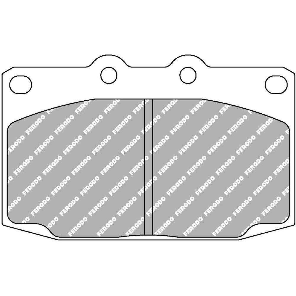 Ferodo DS2500 Brake Pads 106.8mm x 66.5mm FCP483H - Front