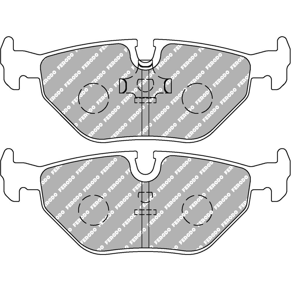 Ferodo DS3.12 Brake Pads 123.3mm x 45mm FCP578G - Rear