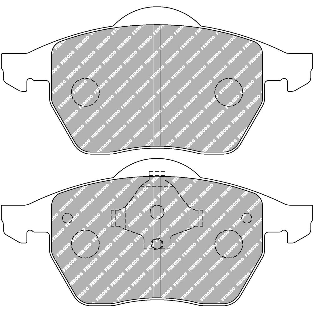 Ferodo DS3000 Brake Pads 156.5mm x 75mm FCP590R - Front