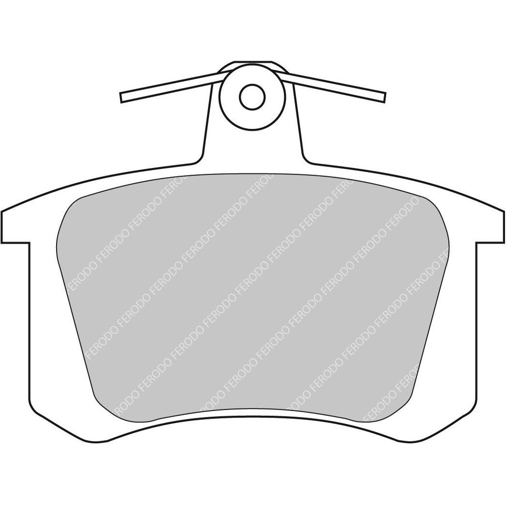 Ferodo DS2500 Brake Pads 88mm x 68mm FCP596H - Rear