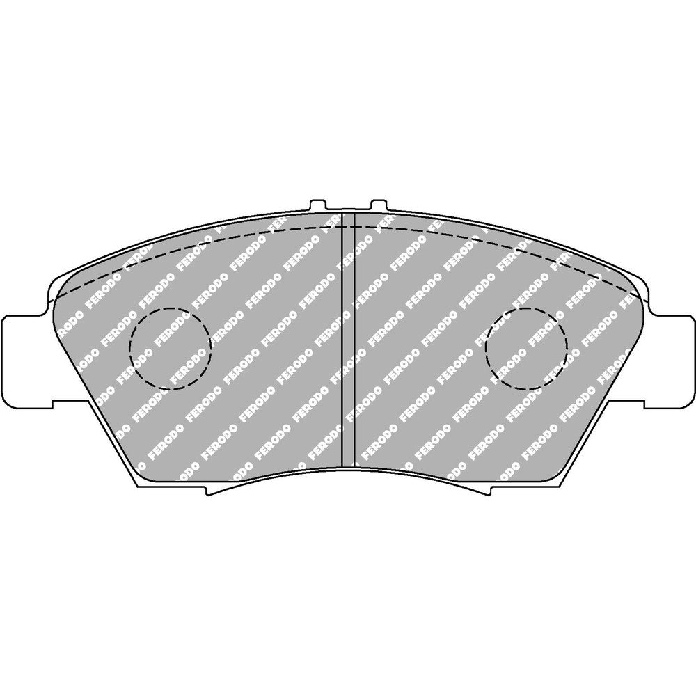 Ferodo DS Uno Brake Pads 136.5mm x 58mm FCP776Z - Front