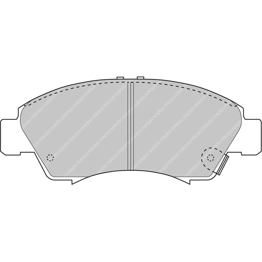 Ferodo DS2500 Brake Pads 131.4mm x 53mm FCP777H - Front