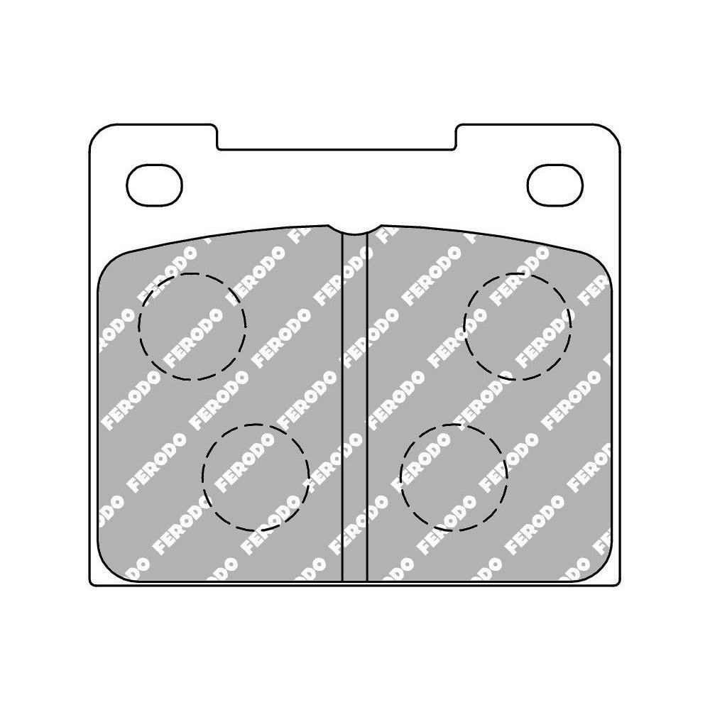 Ferodo DS2500 Brake Pads 63.4mm x 55mm FCP809H