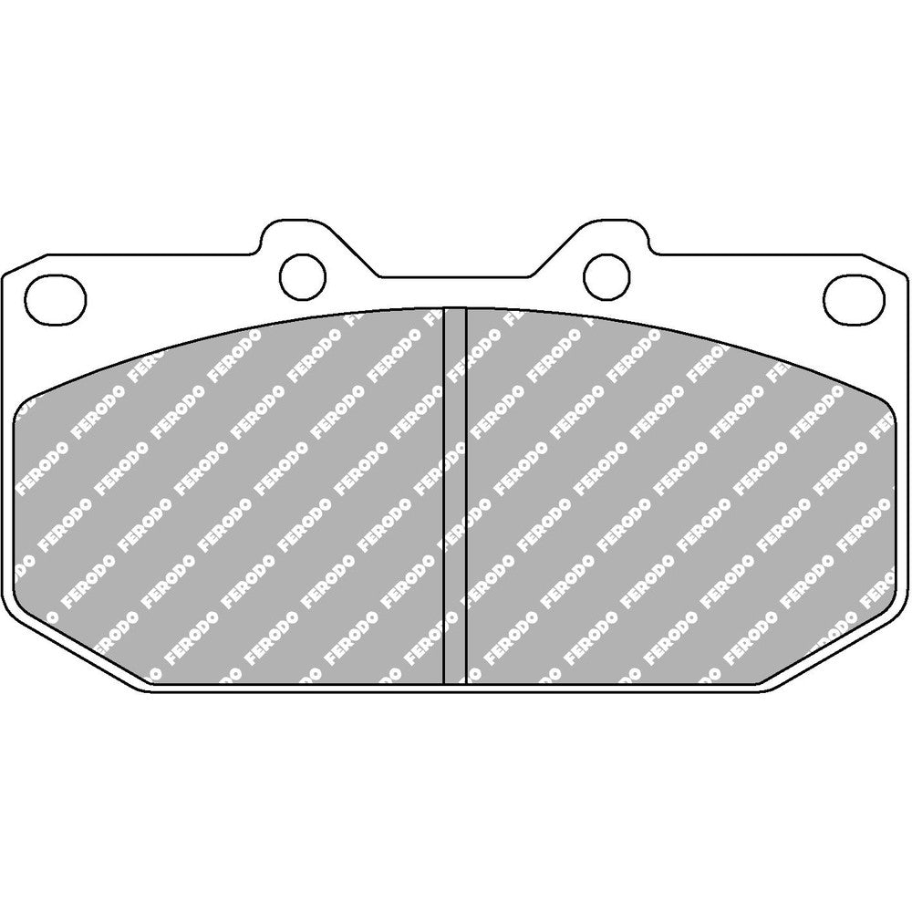 Ferodo DS Uno Brake Pads 119.3mm x 62mm FCP986Z - Front