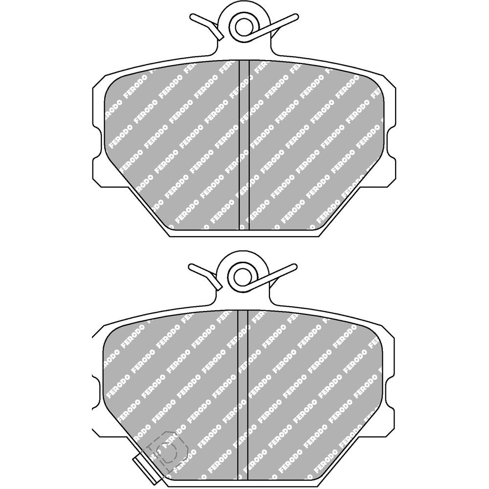 Ferodo DS Performance Brake Pads 90mm x 70mm FDS1162 - Front