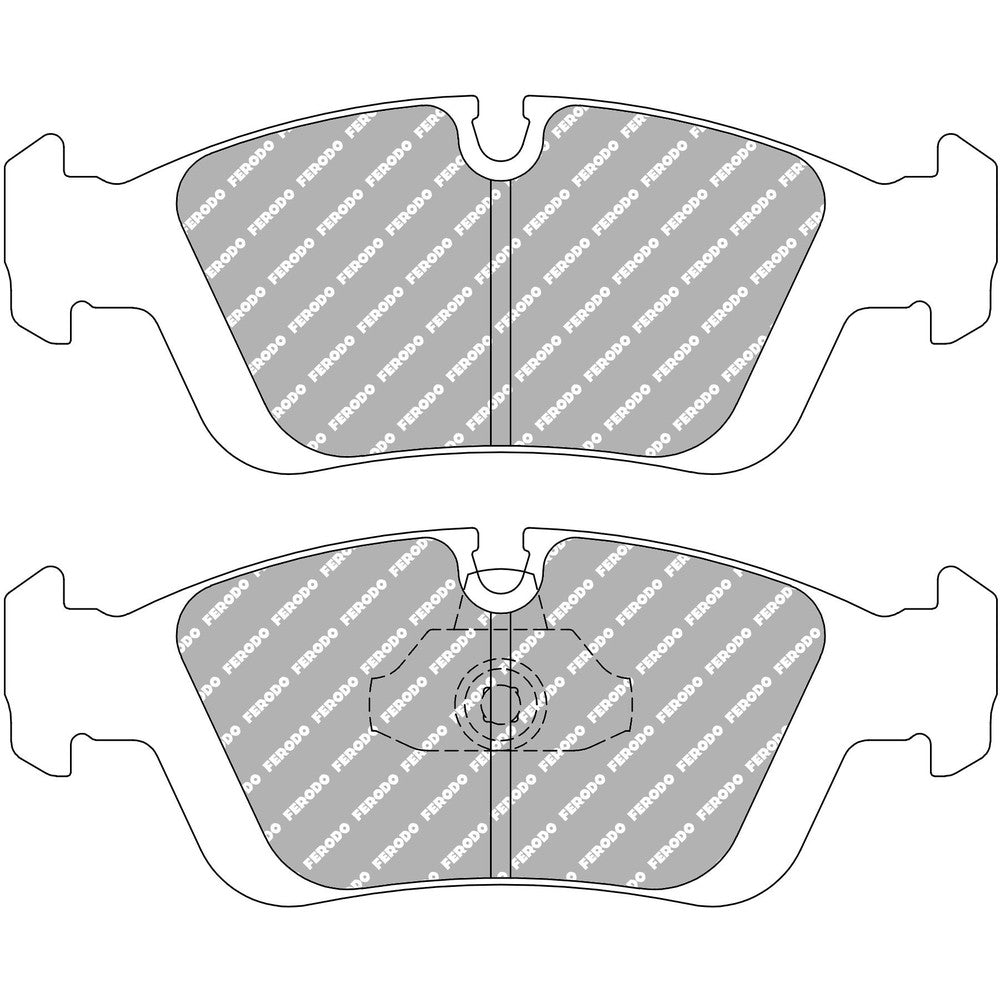 Ferodo DS Performance Brake Pads 151.4mm x 57.5mm FDS1300 - Front