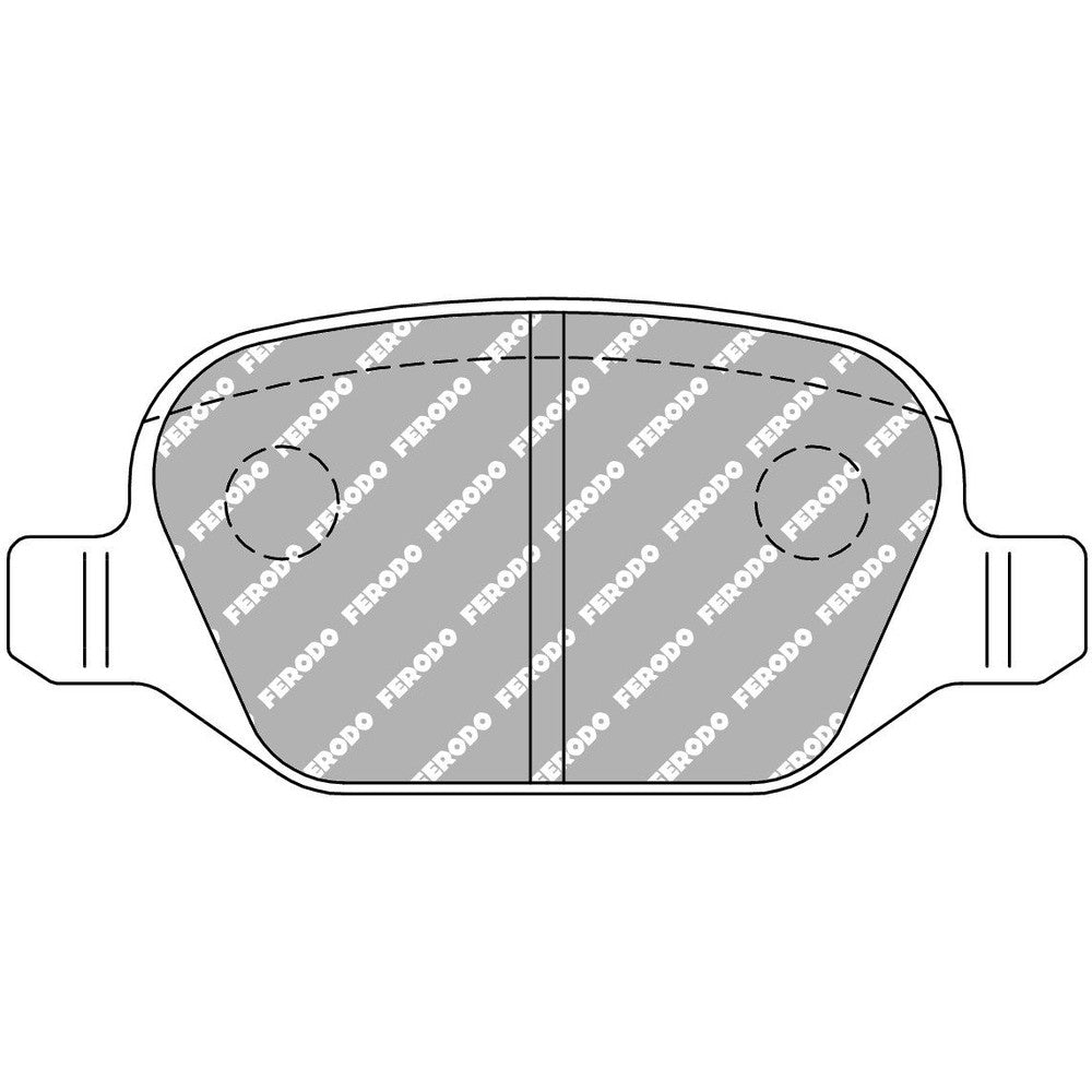 Ferodo DS Performance Brake Pads 95.8mm x 44mm FDS1349 - Rear