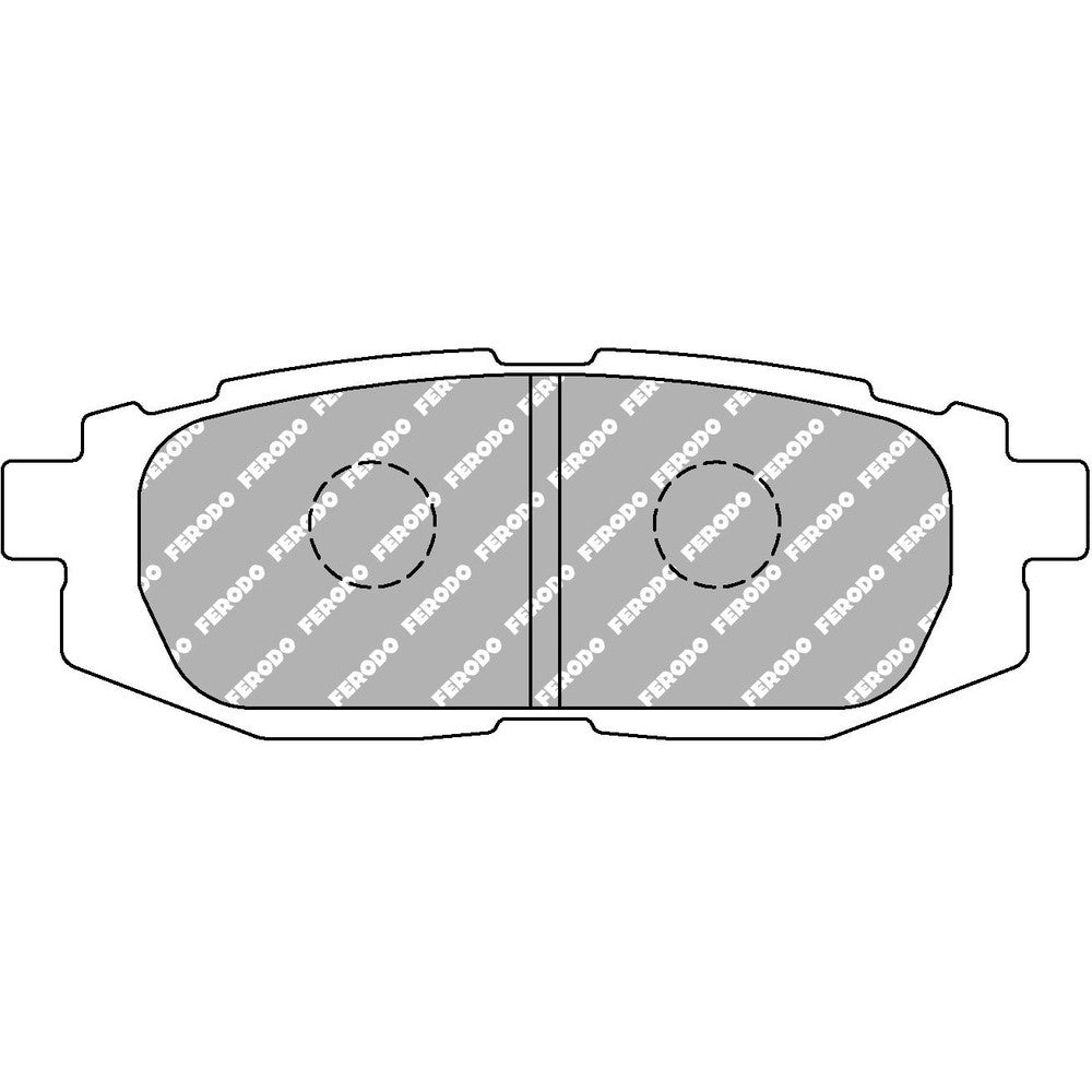 Ferodo DS Performance Brake Pads 110.6mm x 39.7mm FDS4187 - Rear