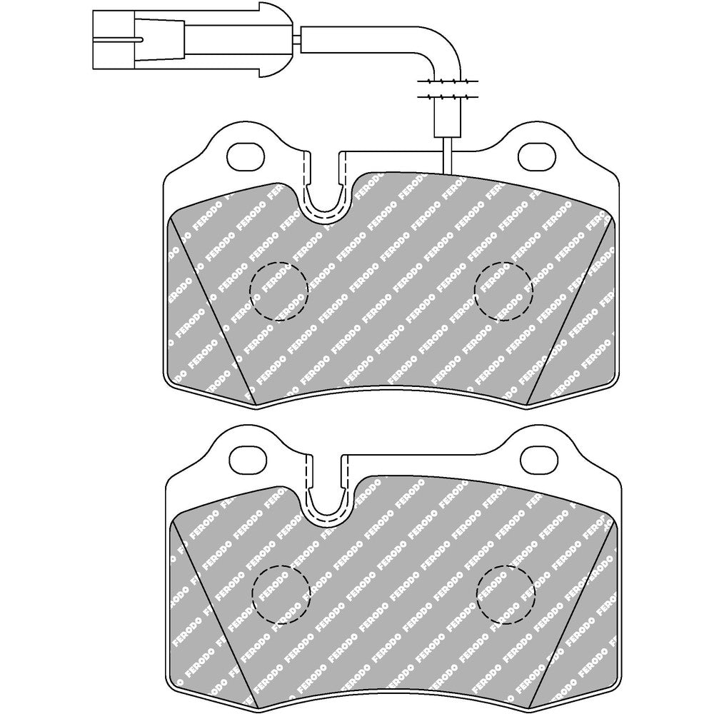 Ferodo DS Performance Brake Pads 109.8mm x 69mm FDS721