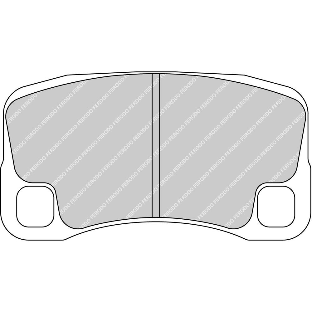Ferodo DS2500 Brake Pads 130.8mm x 70.4mm FRP3143H - Rear