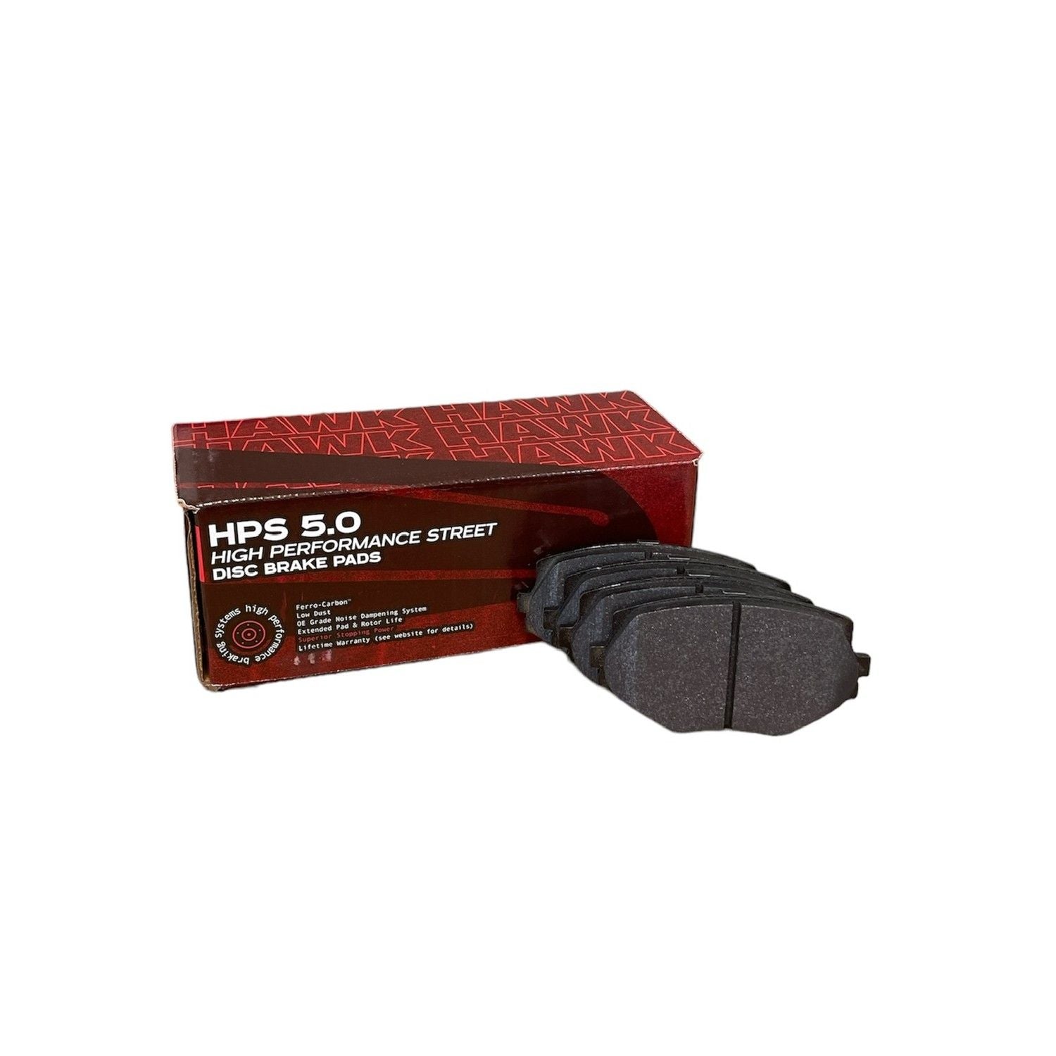 HAWK HPS 5.0 Brake Pads 110mm x 57mm HWK-HB149B.505 - Front