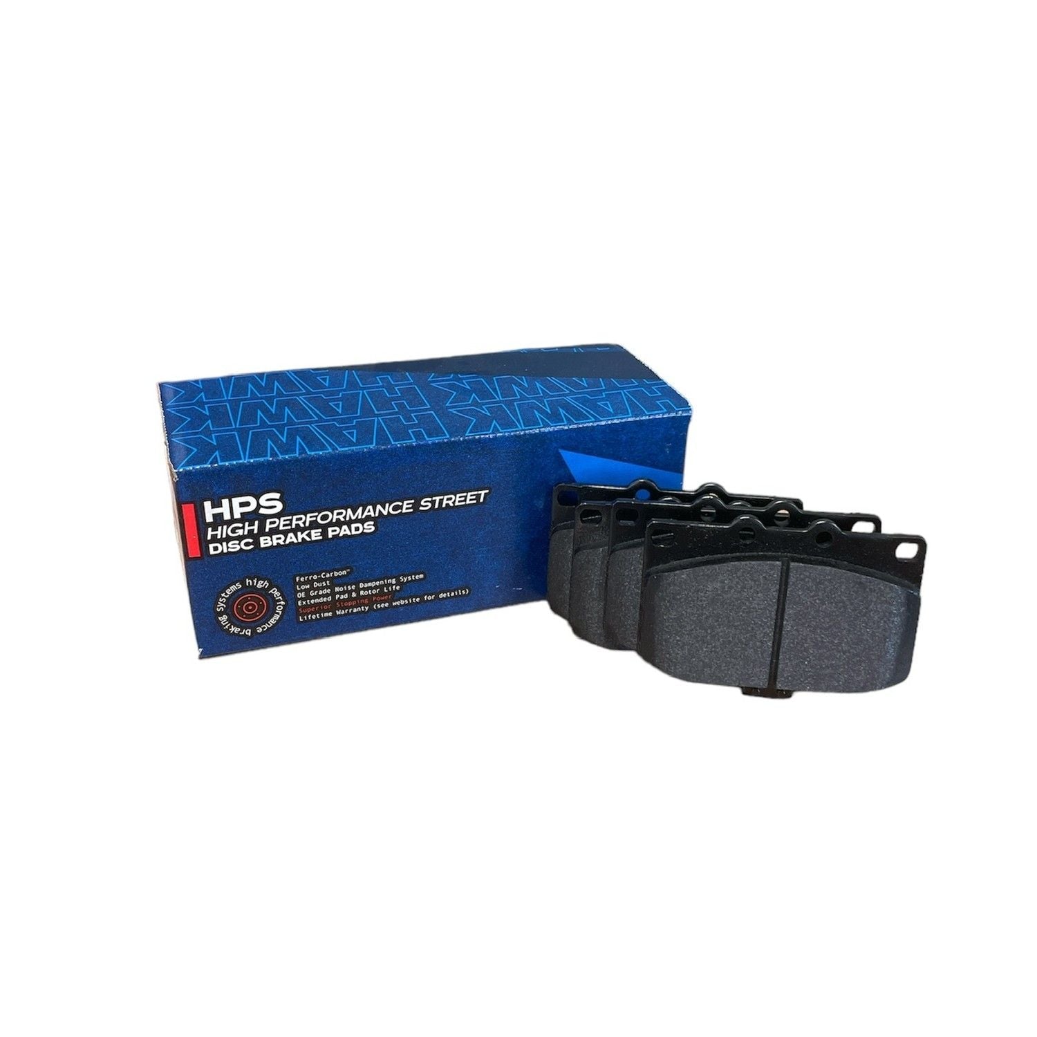 HAWK HPS Brake Pads 107mm x 63mm HWK-HB155F.580 - Front