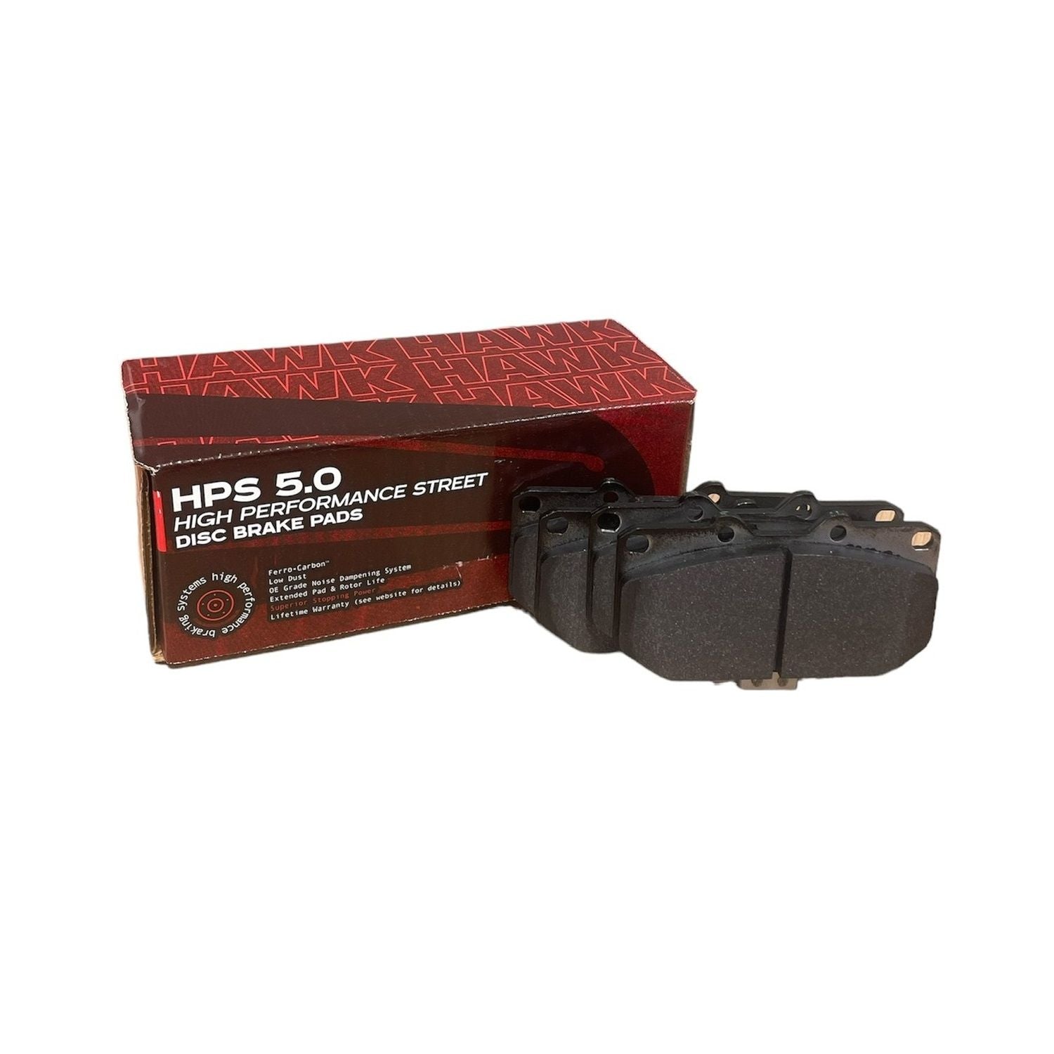 HAWK HPS 5.0 Brake Pads 119mm x 74mm HWK-HB178B.564 - Front