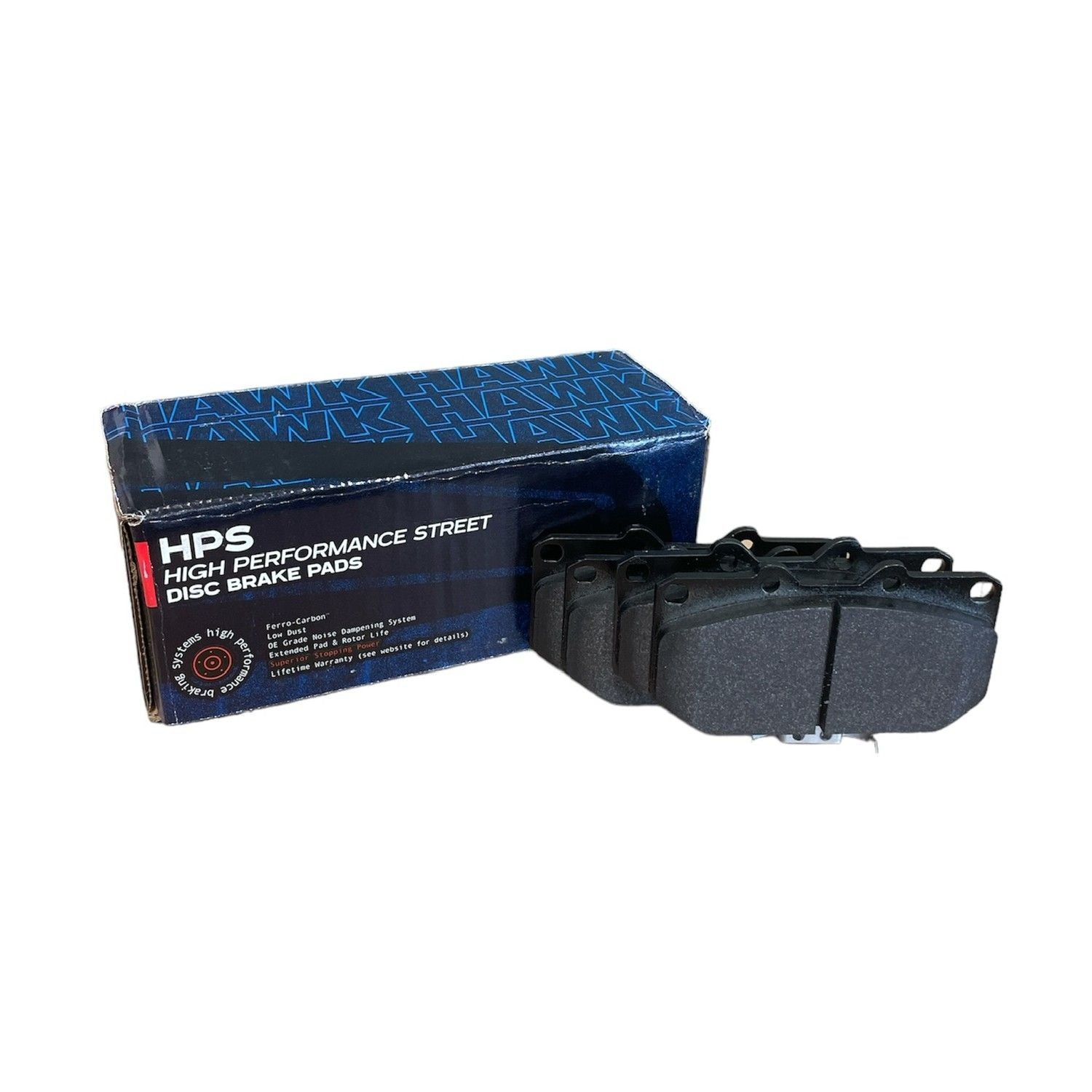 HAWK HPS Brake Pads 119mm x 74mm HWK-HB178F.564 - Front