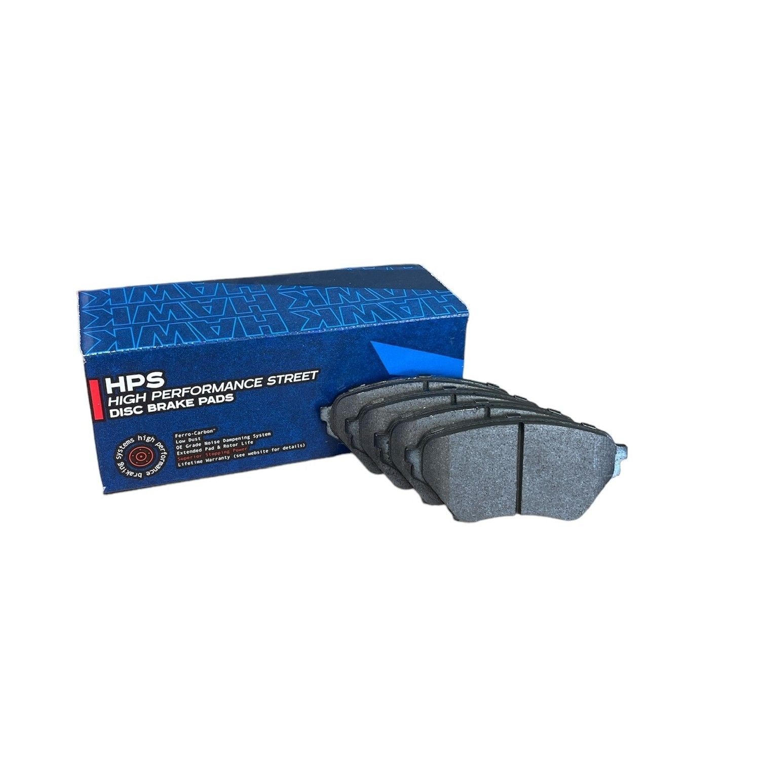 HAWK HPS Brake Pads 123mm x 58mm HWK-HB431F.606 - Front