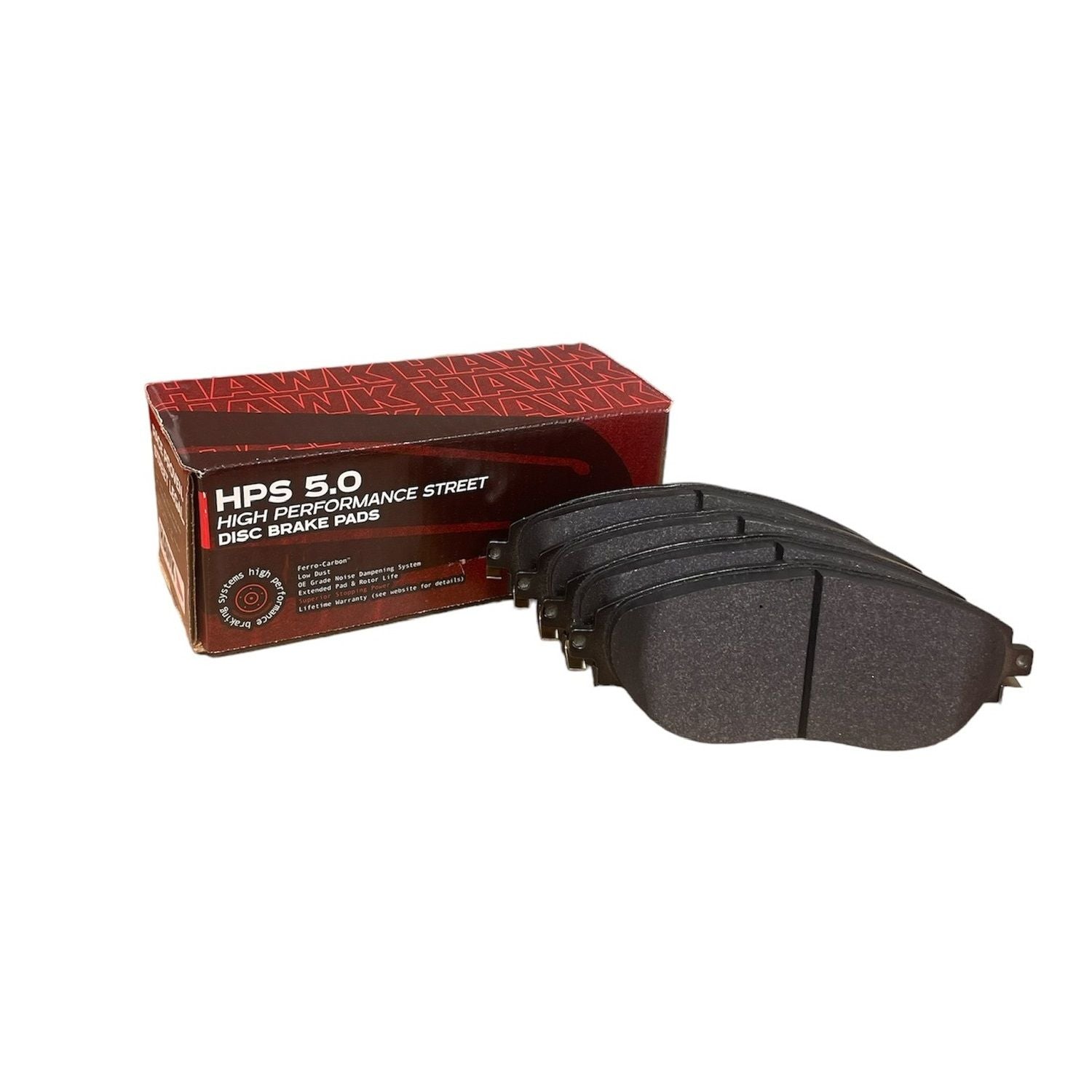 HAWK HPS 5.0 Brake Pads 175mm x 70mm HWK-HB779B.740 - Front