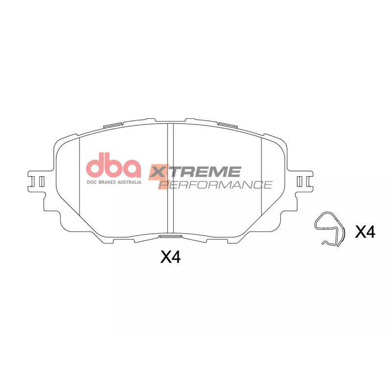 DBA Xtreme Performance Brake Pads 102.0mm x 42.8mm DB2441XP - Front