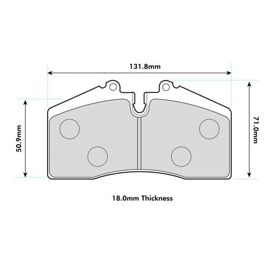 PBS ProRace Brake Pads Stoptech ST45 Caliper 0439PR