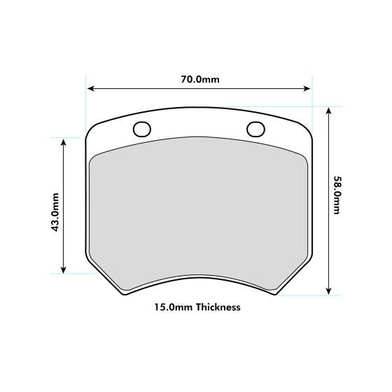 PBS ProComp S2 Brake Pads 0820PCS2