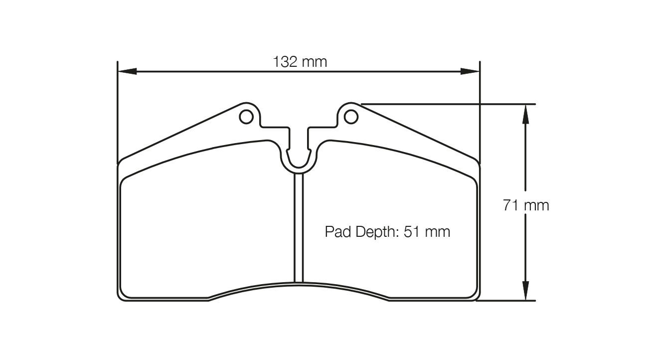 PAGID RST 3 Brake Pads 132mm x 71mm S1204T03001