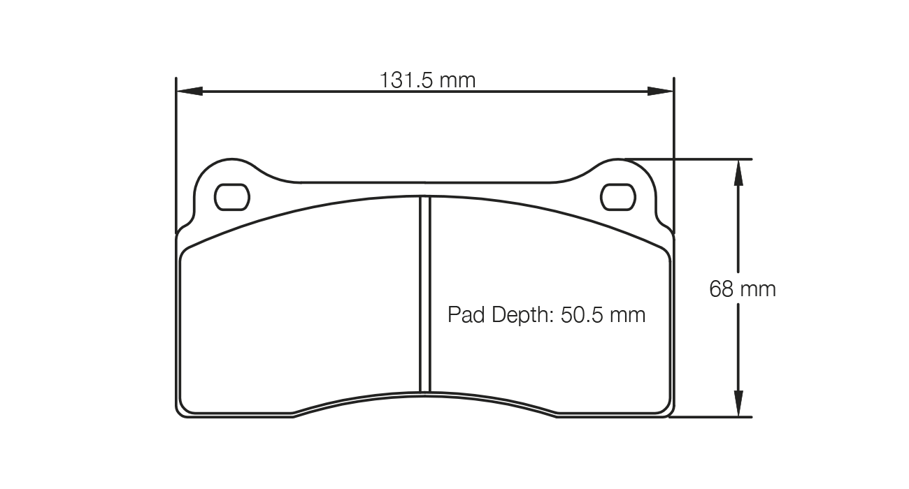 PAGID RSL 29 Brake Pads 131.5mm x 68mm E128729010 - Rear