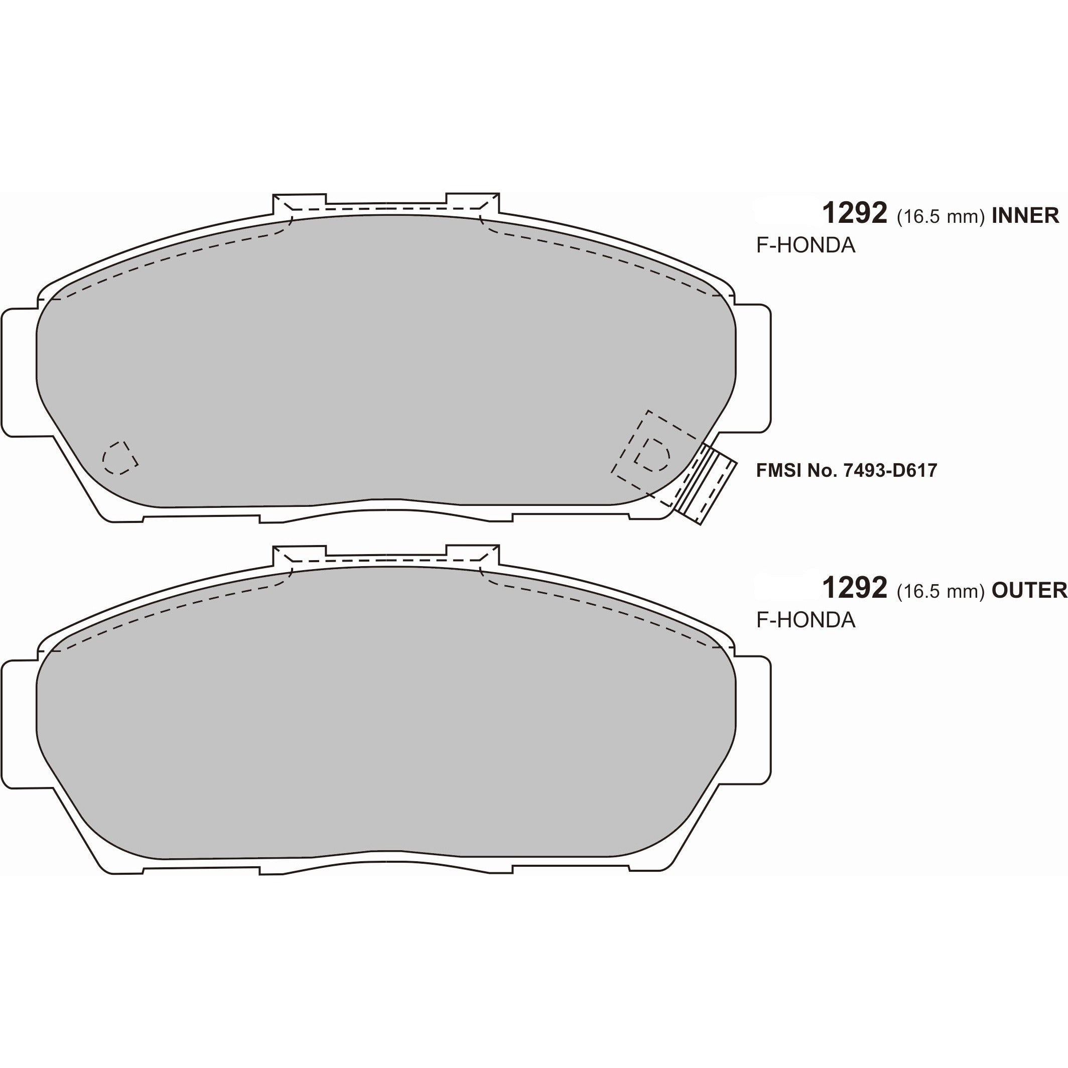 PBS ProTrack Brake Pads 1292PT - Front