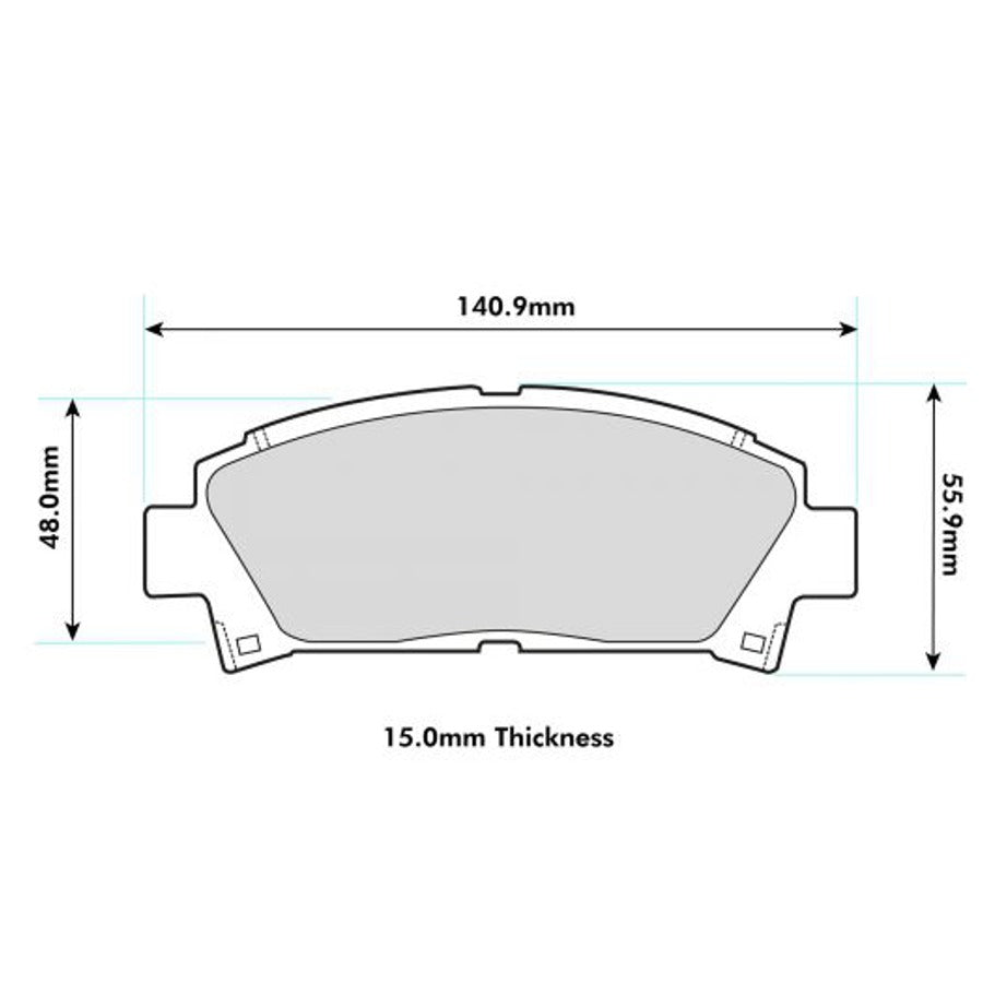 PBS ProRace Brake Pads 1352PR - Front