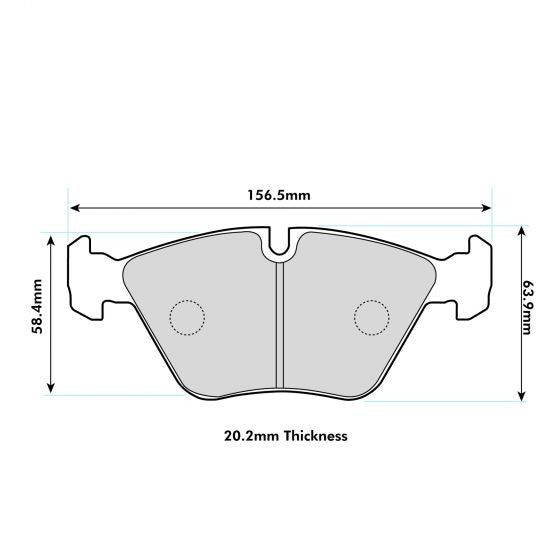 PBS ProComp R Brake Pads 1364PCS1 - Front