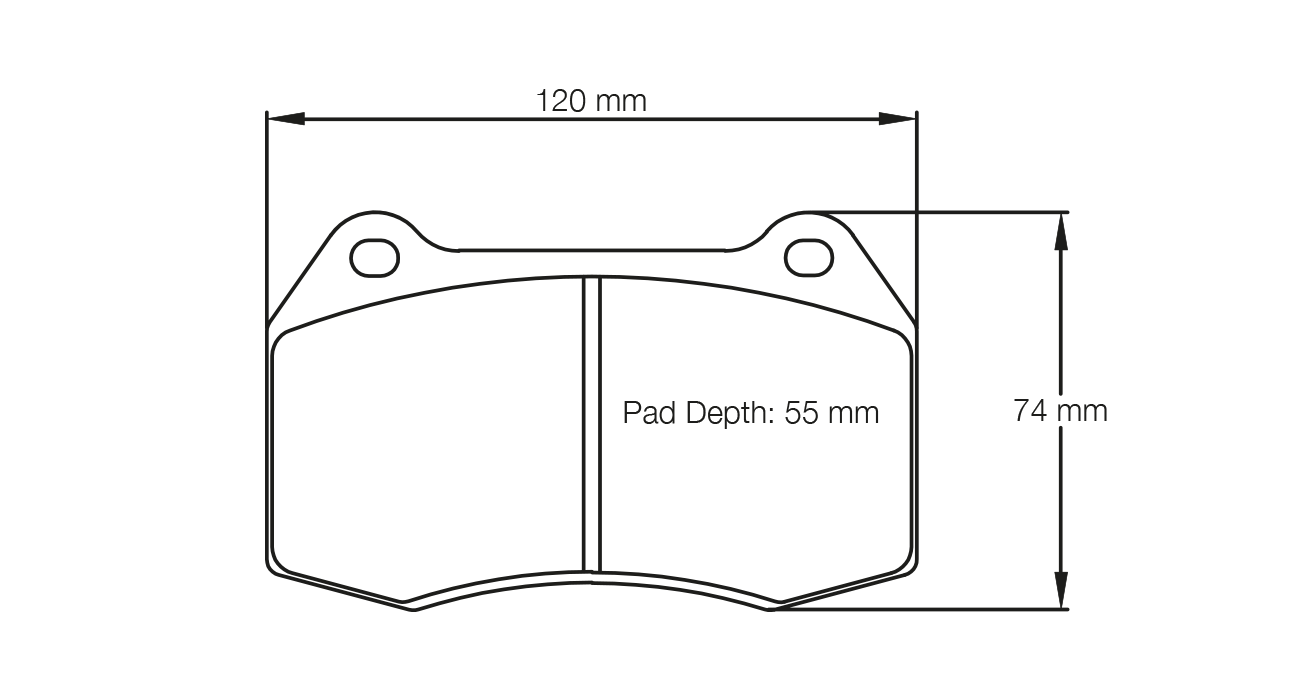 PAGID RSL 29 Brake Pads 120mm x 74mm E142729010 - Front