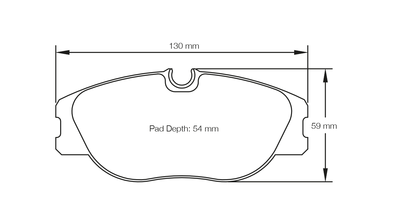 Pagid RS 42 Brake Pads 130mm x 59mm E170242010 - Front