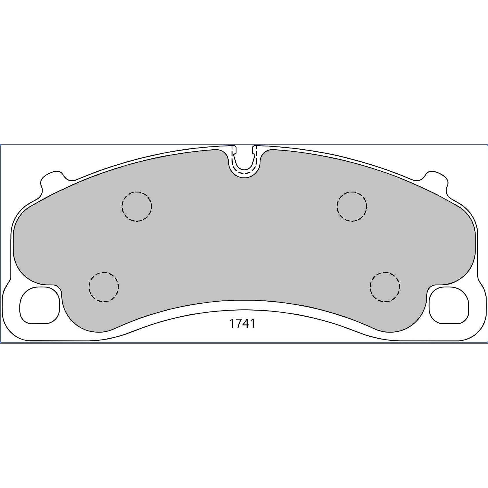 PBS ProComp S1 Brake Pads 1741PCS1 - Front