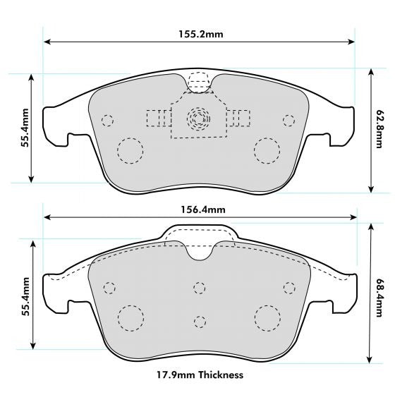 PBS ProRace Brake Pads 1765PR - Front