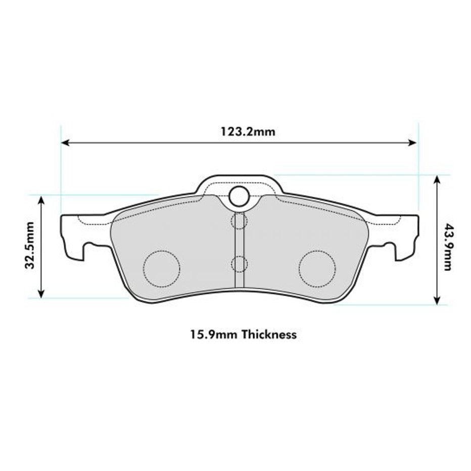 PBS ProTrack Brake Pads 2006PT - Rear
