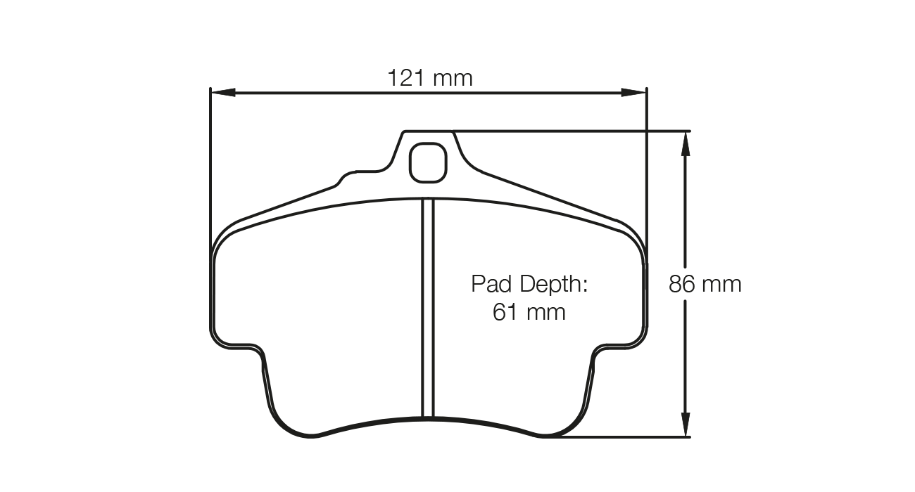 PAGID RSL 1 Brake Pads 121mm x 86mm S2405L01001