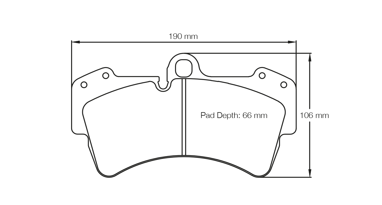 PAGID RSL 29 Brake Pads 190mm x 106mm E284529010 - Front