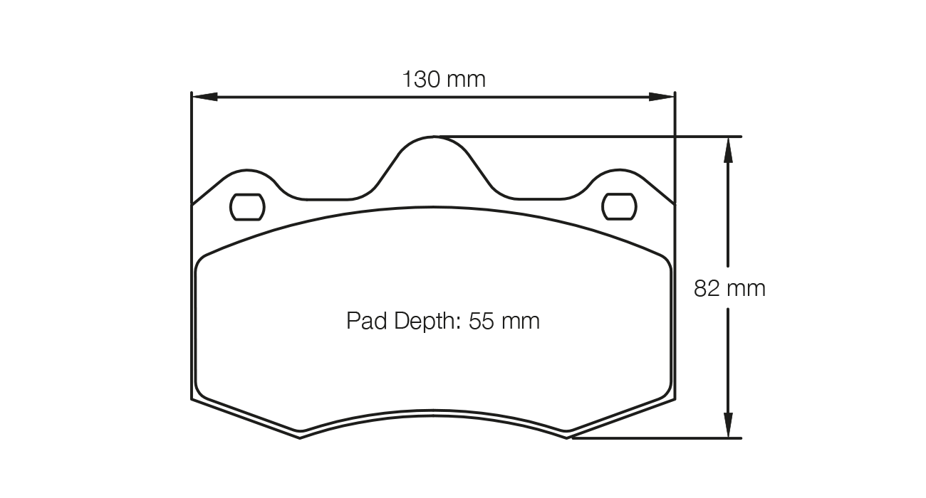 PAGID RST 3 Brake Pads 130mm x 82mm S4345T03001