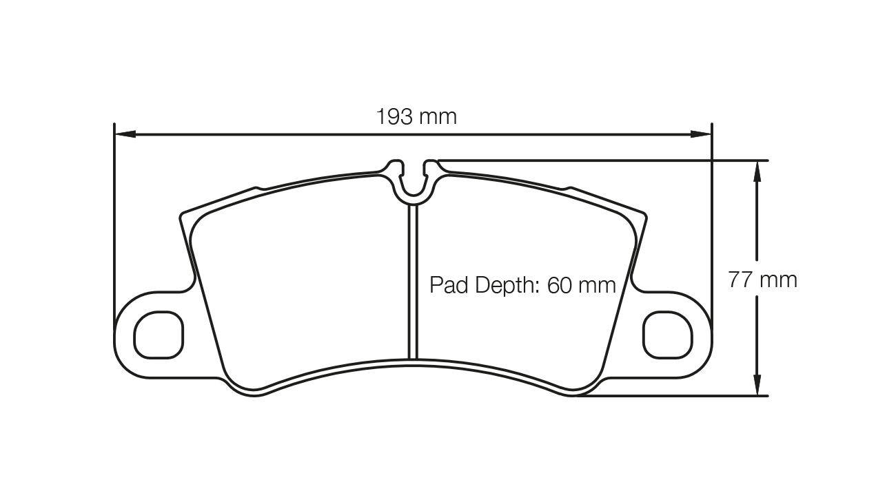 Pagid RSC 1 Brake Pads 193mm x 77mm S4581C01001 - Rear