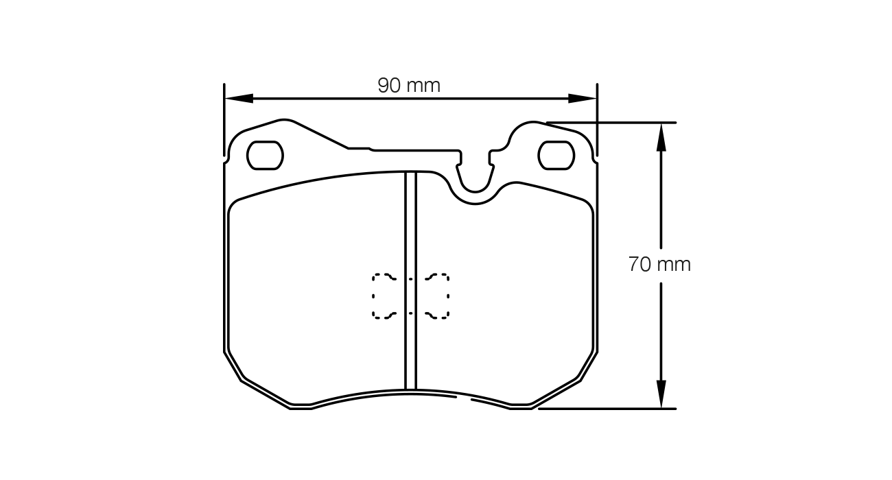 PAGID RSH 42 Brake Pads 90mm x 70mm S4703H42001 - Front