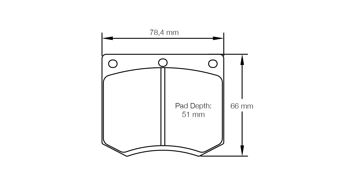 PAGID RSH 29E Brake Pads 78.4mm x 66mm S4905H29E01 - Front