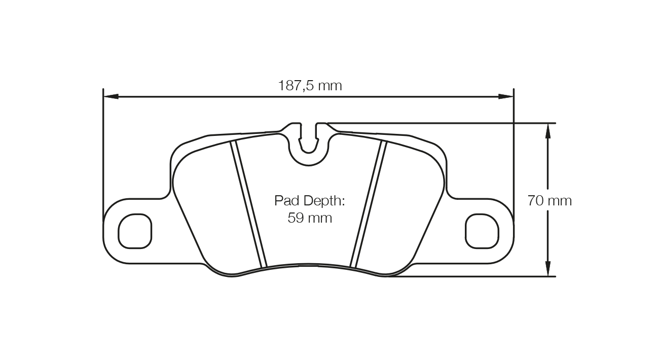 PAGID RSL 29 Brake Pads 187.5mm x 70mm S4909R29001 - Rear