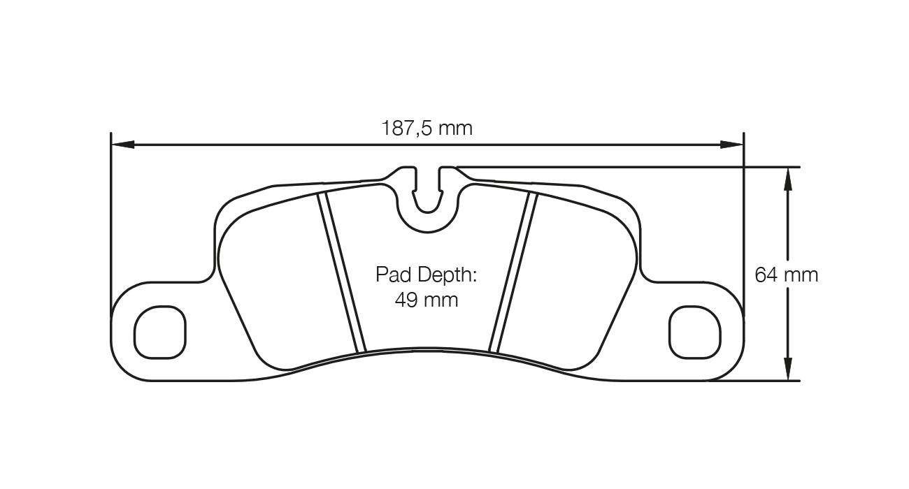 PAGID RSL 29 Brake Pads 187.5mm x 64mm S4918R29001 - Rear
