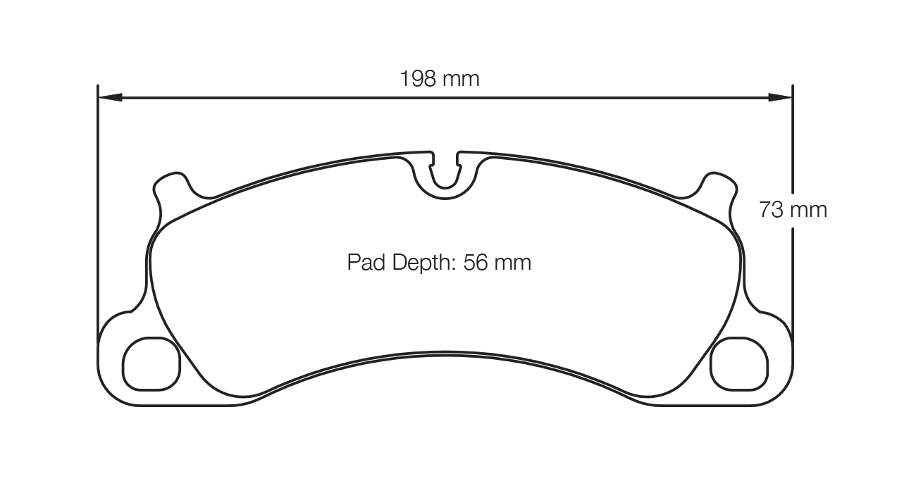 PAGID RSL 29 Brake Pads 198mm x 73mm S4922R29001 - Front