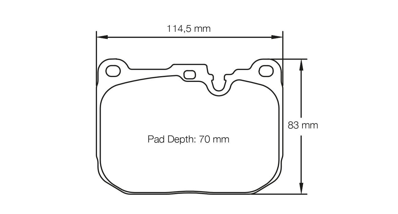 PAGID RSL 29 Brake Pads 114.5mm x 83mm S4931R29001 - Front