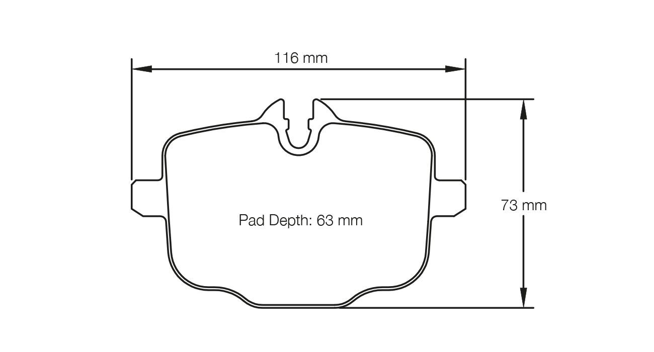 PAGID RSL 29 Brake Pads 116mm x 73mm S4932R29001 - Rear