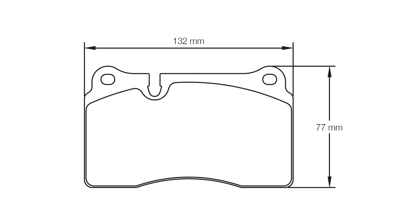Pagid RSC 1 Brake Pads 132mm x 77mm S4946C01001 - Rear