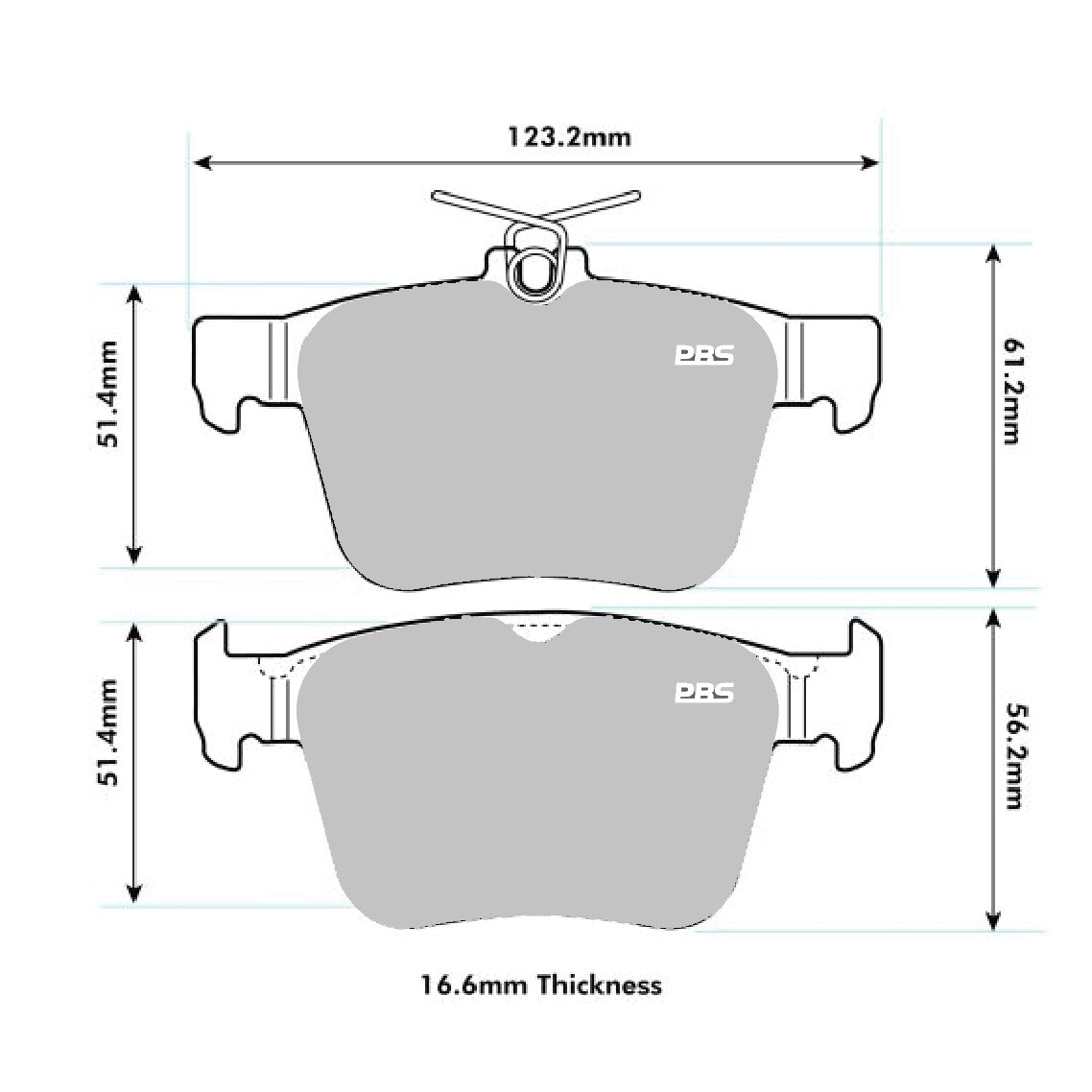 PBS ProComp R Brake Pads 7002PCR - Rear